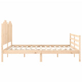 Bed Frame without Mattress Super King Size Solid Wood 3194196