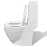 White Ceramic Toilet & Bidet Set 270566