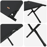 Folding Camping Bed Manual Black 193 x 69 x 45 cm Oxford fabric 42003175