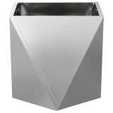 Planter 2 pcs Silver 50 x 50 x 50 cm Galvanised Steel 883847