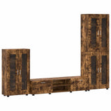 TV Cabinet Set FLORIN 3 pcs Smoked Oak Engineered Wood 3397959
