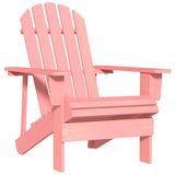 Garden Adirondack Chair Solid Fir Wood Pink 315877