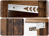 Wall-Mounted Bedside Cabinet 2 pcs Old Wood 33 x 34.5 x 24 cm 898272