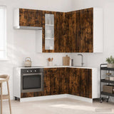 Kitchen Unit LUCCA 8 pcs Smoked Oak Engineered Wood 3438406