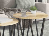 Side Table Set 2 pcs Sonoma Oak and Black 869721