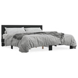 Bed Frame without Mattress Black 200x200 cm 3280172
