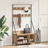 Clothes Rack Artisan Oak 100 x 41 x 184 cm Engineered Wood 882890