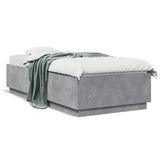 Bed Frame without Mattress Concrete Grey 90x200 cm 3209726