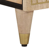 TV Cabinet 100x33x46 cm Solid Wood Mango 358266