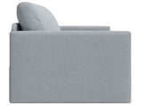 2-Seater Folding Sofa Bed Light Grey 124 x 71 x 78 cm Fabric 42030512