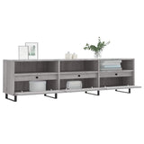 TV Cabinet Grey Sonoma 150x30x44.5 cm Engineered Wood 831306