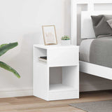 End Table 2 pcs White 30.5 x 30 x 45 cm Engineered Wood 890897