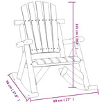 ZNTS 3 Piece Garden Lounge Set Solid Wood Spruce 3185533