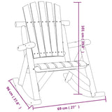 ZNTS 3 Piece Garden Lounge Set Solid Wood Spruce 3185533