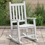 Rocking Chair for Children White Solid Wood Poplar 4008877