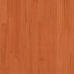 ZNTS Bookcase Bed without Mattress Wax Brown 120x190 cm Small Double Solid Wood Pine 3322720