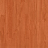 ZNTS Bookcase Bed without Mattress Wax Brown 120x190 cm Small Double Solid Wood Pine 3322720