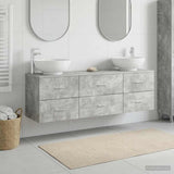 Bathroom Furniture Set 3 pcs Concrete Grey 49.5 x 44.5 x 65 cm 3405894