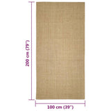 Sisal Rug for Scratching Post 100x200 cm 3203423