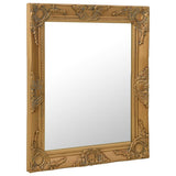Wall Mirror Baroque Style 50x60 cm Gold 320317