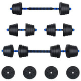 2-in-1 Dumbbell Set 40kg Black and Blue Cement and Iron Sand 3442916