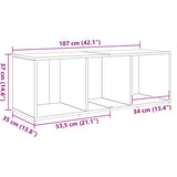 TV Cabinet Set 72 x 35 x 37 cm Brown Engineered Wood 875096