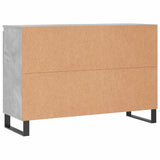 Sideboard Concrete Grey 101.5x35x70 cm Engineered Wood 827216
