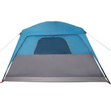 Family Tent with Porch 6-Person Blue Waterproof 94549
