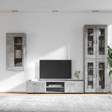 TV Cabinet Set FLORIN 3 pcs Concrete Grey Engineered Wood 3397947