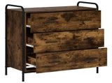 Sideboard Smoked Oak 73 x 33 x 81 cm Engineered Wood 8013820