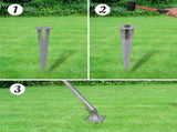 Chain Link Fence with Posts Spike Galvanised Steel 25x1.5 m 141509