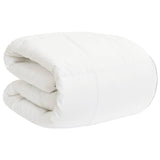Duvet and Bed Pillow Set White 260 x 220 cm Bamboo Fiber 42041958