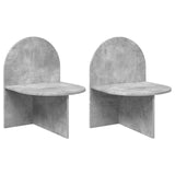 Bedside Table 2 pcs Concrete Grey 48 x 49 x 65 cm 8001120