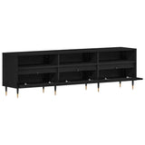 TV Cabinet Black Oak 150 x 30 x 44.5 cm Engineered Wood 862876