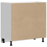 Kitchen Base Cabinet Lucca White Engineered Wood 853737