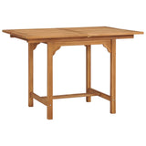 Extending Garden Table x80x75cm Solid Teak Wood 47420