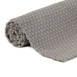 Rug Rectangular Grey 160x230 cm Cotton 345122