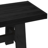 Dining Bench NOAIN 180 x 41 x 45 cm Solid Pine Wood Black 42020916