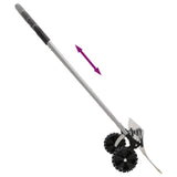 Snow Shovel with Extendable Handle Silver 61 cm Blade Steel 364819