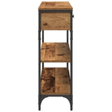 Console Table Old Wood 100 x 25 x 75 cm Engineered Wood 863511
