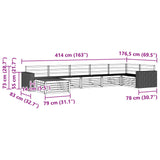 Outdoor Sofa Set 7 pcs Natural 3383637