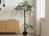 Artificial Bean Flower Tree Purple 80 x 18 x 160 cm 42042068