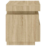 Bedside Cabinet with LED Lights Sonoma Oak 40x39x48.5 cm 836788