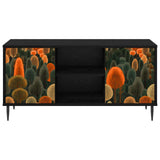 TV Cabinet ZAANDAM 102 x 33 x 51 cm Black Oak Engineered Wood 8007060