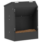 Rabbit Feeder Black 33.5 x 25.5 x 45.5 cm Cold-Rolled Steel 874591