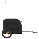 Pet Bike Trailer Black Oxford Fabric and Iron 93842