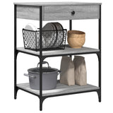 Kitchen Trolley Grey Sonoma 60x48x89.5 cm Engineered Wood 842374