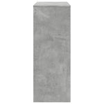 ZNTS Bar Table with Racks Concrete Grey 90x40x103.5 cm Engineered Wood 854376