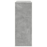 ZNTS Bar Table with Racks Concrete Grey 90x40x103.5 cm Engineered Wood 854376