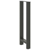 Bar Table Legs Anthracite 2 pcs 40x cm Steel 4013338